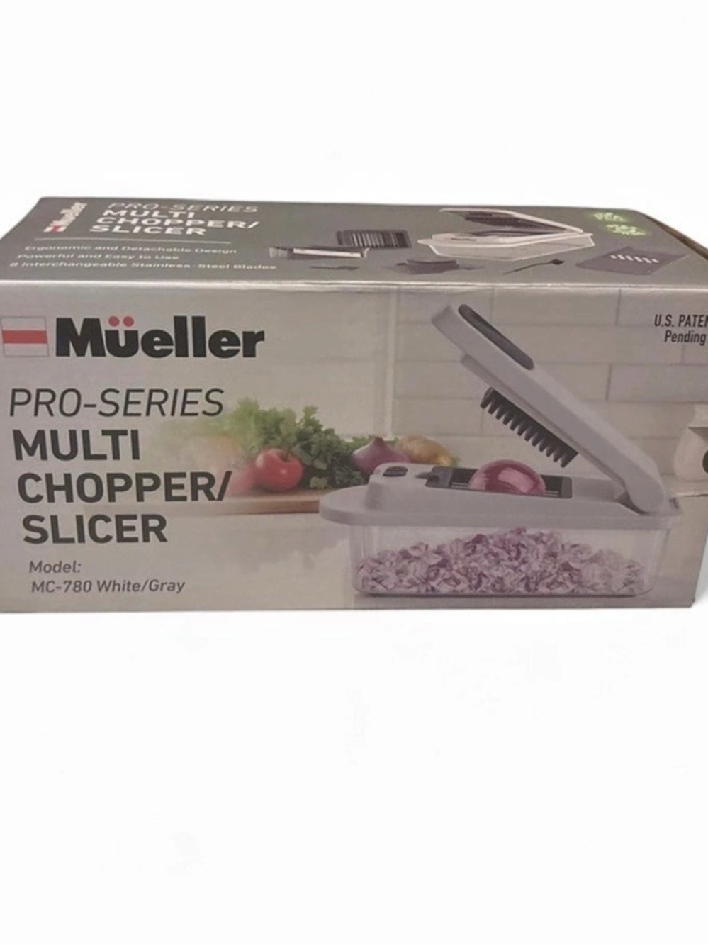 Mueller Pro-Series Multi Chopper/Slicer Gray & White
